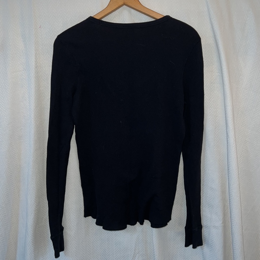 Lucky Brand Black Long Sleeve Thermal ❤️☯️ Shirt. Size XL. - Picture 6 of 7